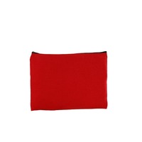 Pochette de toilette en toile de jute personnalisable avec logo imprimé, fermeture éclair, sac à cosmétiques pour le voyage, vente en gros