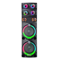 Speaker Portabel Nirkabel 50W 12 Inch *2 Horn Baterai 3600mAh Speaker Pesta Mendukung BT/TF/USB/AUX/FM/MIC/TWS