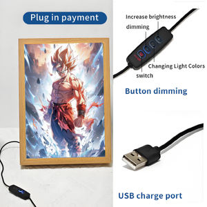 Cadre photo Anime Dragon Ball <span class=keywords><strong>Manga</strong></span> Design avec lumière - Product Image 3