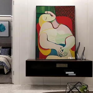 Vente en gros de peintures sur toile abstraites de rêve Picasso modernes simples décoratives d'art contemporain célèbres pour le salon