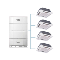 Climatiseur central VRF cassette 4 voies Midea, montage au plafond, multi-split