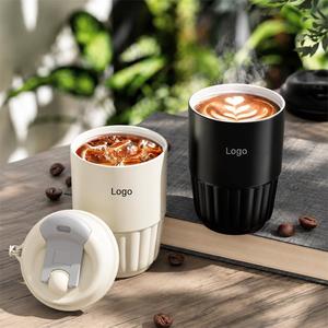 แก้วกาแฟสแตนเลสสตีลพร้อมหูจับ พกพาสะดวก เก็บอุณหภูมิได้ พร้อมโลโก้สั่งทำ - Product Image 3