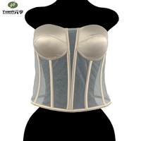 En gros, Corset Bustier Overbust Mince Transparent en Maille Sexy à Dos Ouvert pour Femme, pour Robe