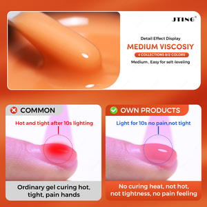 JTING Nouveau Coffret de Gel <span class=keywords><strong>Constructeur</strong></span> Automne 12 Couleurs Gel de Construction pour Ongles 30G Sans TPO HEMA OEM ODM - Product Image 3
