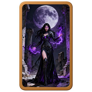 1 AVDP Unze 999 Reines Kupferbarren UV-Farbig Kleines Relief Massives Kupfer Nachtzauber-Hexe Bullion - Product Image 1