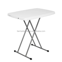 Höhenverstellbarer Moderner Kunststoff-Klapptisch - Garten Camping Picknick & Büronutzung Faltbarer Kommerzieller Bürotisch