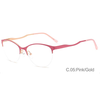 J31033 Haoya Monture de Lunettes Optiques Classiques Demi-Cerclées pour Femmes – Vente en Gros Fabricant