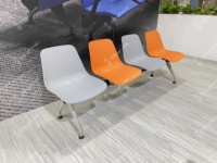 Chaises de salle d'attente de salon en plastique Mingfang 2 3 4 places pour arrêt de bus clinique patient de banque d'hôtel