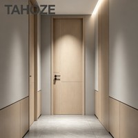 Porte en bois de qualité supérieure, surface en panneau de fibres de bambou, insonorisée pour chambre d'hôtel et bâtiment commercial