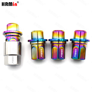 HRMin Nouvelle Écrou de Roue <span class=keywords><strong>Antivol</strong></span> Arc-en-ciel en Titane Grade 5 (10.9) M14*1.5*43.5mm pour Voitures de Course <span class=keywords><strong>Land</strong></span> <span class=keywords><strong>Rover</strong></span> - Product Image 2