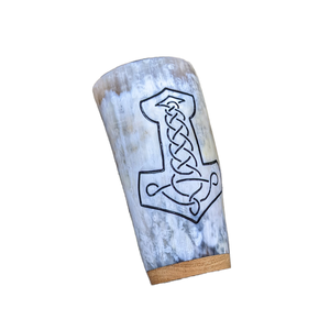 Vaso de Chupito Vikingo de Cuerno, Vaso de Cuerno Artesanal, Cuerno Vikingo Medieval, Tamaño Personalizable, Mejor Calidad de la India por FWE - Product Image 1
