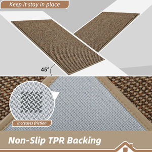 Tapis d'entrée anti-saleté, tapis d'entrée antidérapants, lavables, tapis de sol à profil bas pour <span class=keywords><strong>porte</strong></span> d'entrée et <span class=keywords><strong>porte</strong></span> arrière - Product Image 4