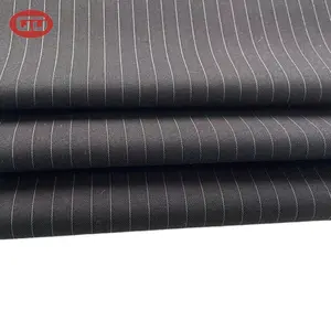 2024 China textile supplier factory direct price T80%polyester R20% rayon material plaid fabric for men's suit trouser pant