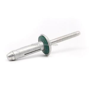 Aluminum Domed Head Bulb <strong>Tite</strong> Blind Rivet With Rubber for Boat - Product Image 2