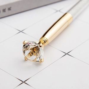 Nouveau stylo à bille de luxe DIY 19 carats avec grand diamant rotatif, motif animal, en métal, personnalisable avec logo, décoratif en cristal, idéal comme cadeau - Product Image 4