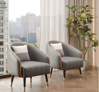 Fauteuil Canapé Simple Scandinave en Tissu Créatif pour Salon et Balcon