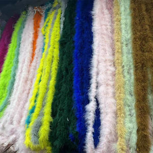 Venta al por mayor teñido colorido pavo pluma <span class=keywords><strong>Marabu</strong></span> Boa tira de <span class=keywords><strong>plumas</strong></span> una fiesta pavo marabú pluma Boa - Product Image 6