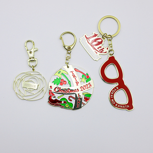 Customized Rose Keychain Christmas Ball Keychain <b>Sunglasses</b> Keychain Cartoon Fish Mermaid Keychain with Blue <b>Gradient</b> Tassel - Product Image 2