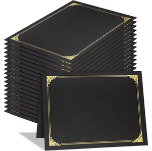 Funda Protectora para Certificado de Papel Súper Grueso con Estampado en Caliente, Portadocumentos de Graduación - Product Image 1