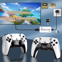 Console de jeu TV HD M15 4K 64 Go avec 20000 jeux intégrés, manettes sans fil 2,4 GHz pour PS1/SNES/FC/GBC/MD avec extension jusqu'à 256 Go