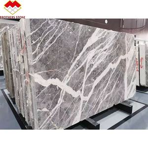 Mármol Gris Pietra de Italia, Precio Competitivo, Vetas Blancas Extremas, Mármol Gris Carcel para Revestimiento de Paredes, Pisos y Escaleras - Product Image 2