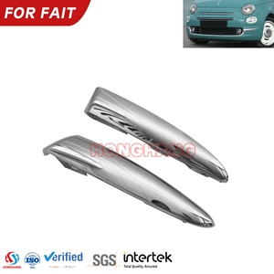 Chaoshenghang Cặp Chrome Phía Trước Bumper Trên Nướng Khuôn Trim Cho <span class=keywords><strong>Fiat</strong></span> 500 2007-2015 - Product Image 2