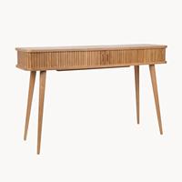 Tables consoles en bois massif pour entrée Table console étroite en bois avec tiroir moderne pour salon couloir