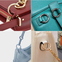 Accessoires de maroquinerie : Anneaux en D plats en métal personnalisables avec logo, crochets en D triangulaires pour sangles et accessoires de sacs