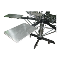 Machine de presse sérigraphie textile SM6-5050T automatique carrousel manuel impression d'étiquettes de T-shirt utilisé ferme d'imprimante sérigraphique