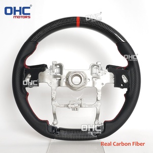 Volante de Fibra de Carbono Real para <span class=keywords><strong>Toyota</strong></span> <span class=keywords><strong>Tundra</strong></span> 2022-2026/Tacoma 2024-2026/Sequoia <span class=keywords><strong>2023</strong></span>-2026 con Bisel Decorativo (Envío desde Almacén en EE. UU.) - Product Image 2