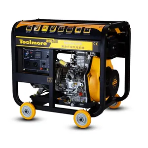 Harga pabrik 7.5Kva portabel tahan lama bingkai terbuka jenis diesel generator udara didinginkan silinder tunggal generator diesel untuk dijual