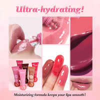 Baume à lèvres en gel minéral nutritif naturel avec logo personnalisé OEM, gloss repulpant pour les lèvres, rouge à lèvres liquide pour femme