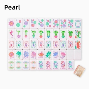 En Stock, Venta al por Mayor, Juego de Mahjong Americano de Lujo de 160 Piezas, Grabado en Acrílico - Product Image 5