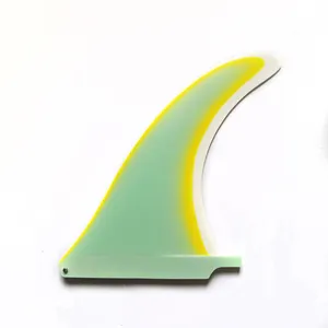Mehrfarbig geschichtetes Surfbrett Longboard Single Fin 9 "10" 11 "Glasfaser flossen