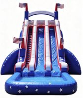 Toboggans aquatiques gonflables en PVC pour usage commercial en extérieur
