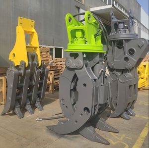 حفارة مع جهاز دوار ، دلو انتزاع الأخشاب الخشبية الغابات ، حامل انتزاع. - Product Image 3