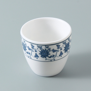 Juego de platos de melamina para cena, vajilla de plástico azul y blanco real China, Kit de tazas de plástico esmaltadas, respetuosas con el medio ambiente, más de 10 - Product Image 6