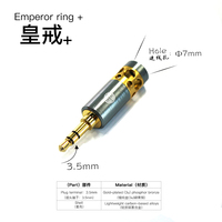 Adaptateur de prise de sortie CA plaqué or Huangjie 3,5 mm mâle pour prises d'écouteurs universelles - Tout neuf