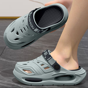 Deran OEM Chaussures à Trous Tendance pour Hommes d'Été, <span class=keywords><strong>Sabots</strong></span> de Plage de <span class=keywords><strong>Jardin</strong></span> Paresseux Style Plateforme Baotou, Intérieur et Extérieur - Product Image 2