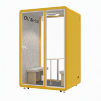 Nouvelle Cabine de Bureau Modulaire Amovible 2026 pour Réunions et Téléphonie, Insonorisée, avec Prise de Courant 110-240V