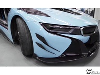 Kit de bandes décoratives en fibre de carbone polie de haute qualité pour BMW I8, pare-chocs avant/arrière style EB amélioré, avec ruban adhésif 3M