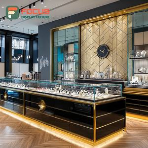 Luxury Custom Jewelry Display Case Manufacturer Laminated Finish Jewelry Shop Glass Showcase - Product Image 6
