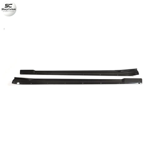 สเกิร์ตข้างคาร์บอนแท้สำหรับรถยนต์เทสล่า โมเดล เอส พลายด์ ปี 2021-2023 พร้อมลิ้นเสริม - Product Image 5