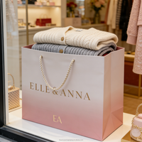 Sacs en papier cadeau de luxe pour vêtements et chaussures, personnalisables avec logo de marque imprimé, en papier recyclé, taille et couleur personnalisables
