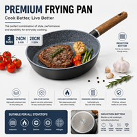 Poêle antiadhésive pour omelettes et œufs, poêle de cuisson saine pour la cuisine, poêle de chef