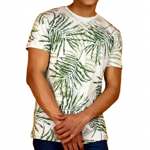 Camisetas Personalizadas de Poliéster/Algodón para Hombre, Impresión DTG, Transpirables, Cuello Redondo, Tela de Lona, Diseño OEM, Impresión Personalizada para Exteriores - Product Image 1