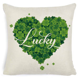 أكياس وسادات يوم عيد القديس باتريك أغطية وسادات نفل أخضر وأغطية وسادات على شكل قلب حب لديكور المنزل دروبشيبينغ - Product Image 4
