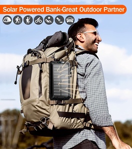Xách tay năng lượng mặt trời Power Battery Pack Led đèn pin 36000mAh từ được xây dựng trong cáp không dây Trạm Sạc năng lượng mặt trời ngân hàng điện - Product Image 6