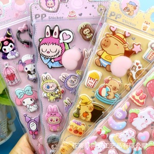 Pegatinas 3D Personalizadas con Relieve, Estampado Dorado, Impermeables, Ecológicas, de PVC, con Dibujos Animados, Lindas y <span class=keywords><strong>Kawaii</strong></span> para Niños, Regalos Promocionales Económicos - Product Image 4