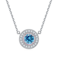 Nouveautés en gros : Collier en argent sterling 925 avec rangées de diamants et 12 pierres de naissance